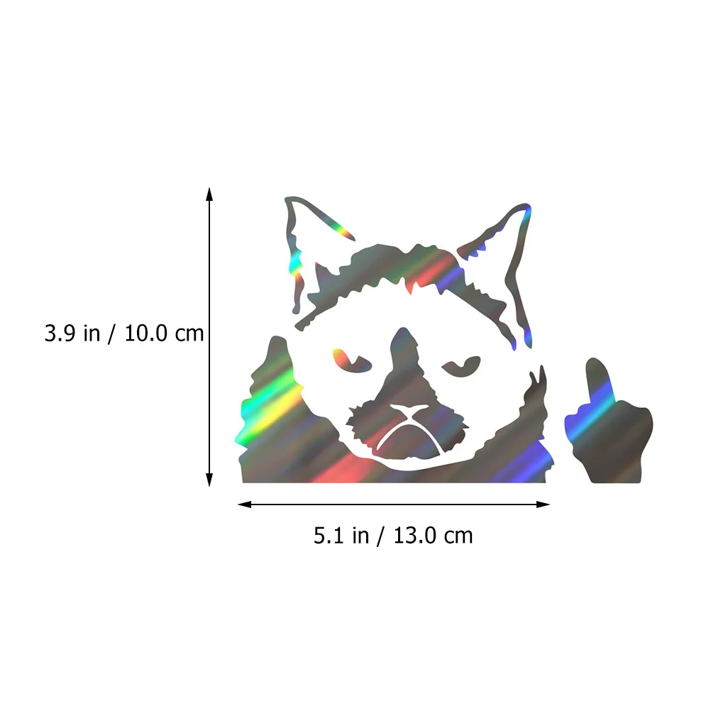 

3 pcs Funny Cat Face Car Sticker Pet Cat Decorative Stickers Car Window Door Sticker Car Accessories Decoration