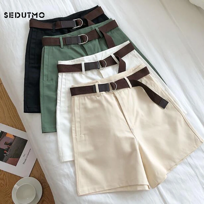 Шорты SEDUTMO женские с высокой талией пикантные облегающие повседневные брюки