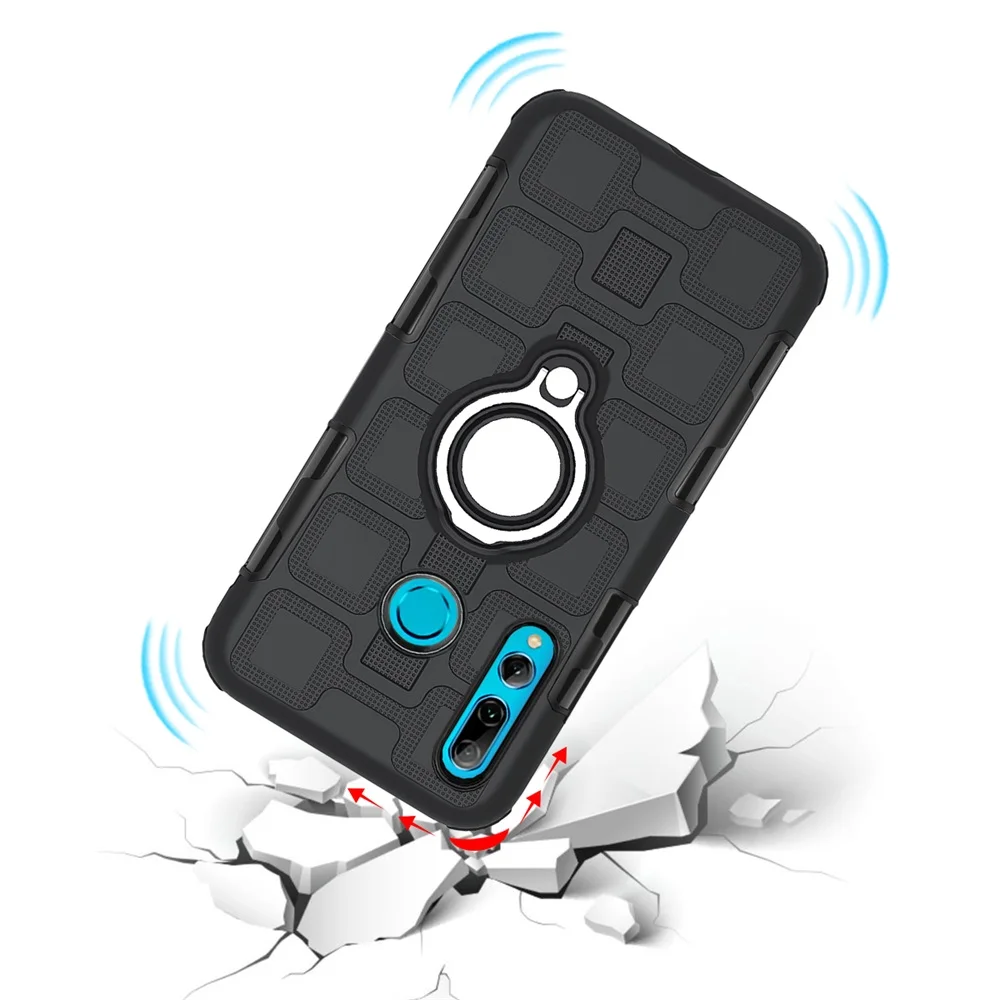 Чехол с поворотным зажимом для ремня Huawei P Smart Plus 2019 Psmart + чехол откидной Магнитный