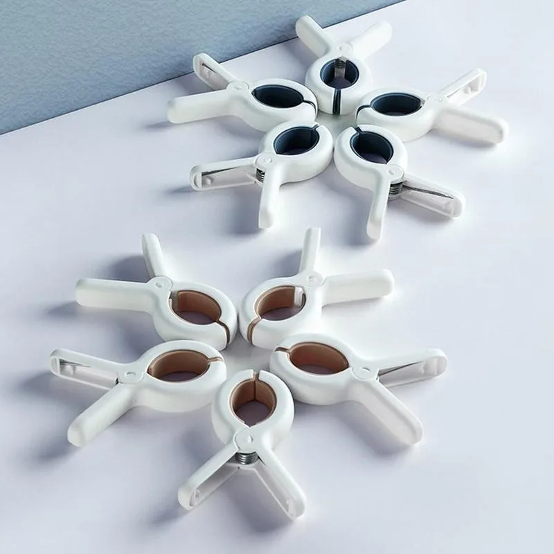 

3pcs Clothespin Home Multipurpose Windproof Clothing Clips Laundry Drying Pegs Holders Food Bag Clip Traceless Sealing Clamps