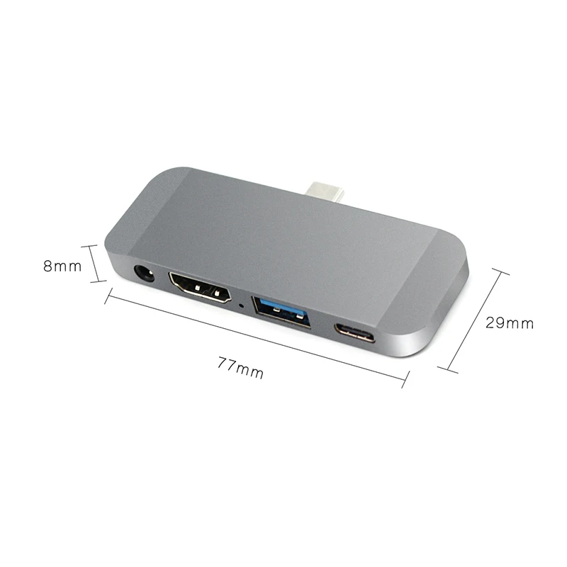 Type C концентратор USB PD Зарядка 4K HDMI 3 0 5 мм Аудио для samsung Galaxy Note10 + 2019 iPad