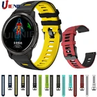 Спортивный силиконовый ремешок для часов, 22 мм, сменный двухцветный браслет