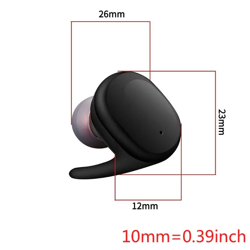 

1 Pair Wireless Bluetooth Earphone In-Ear Stereo Magnetic Headphone Sport Headset Touch Control Portable Charging Box Earbud Ear