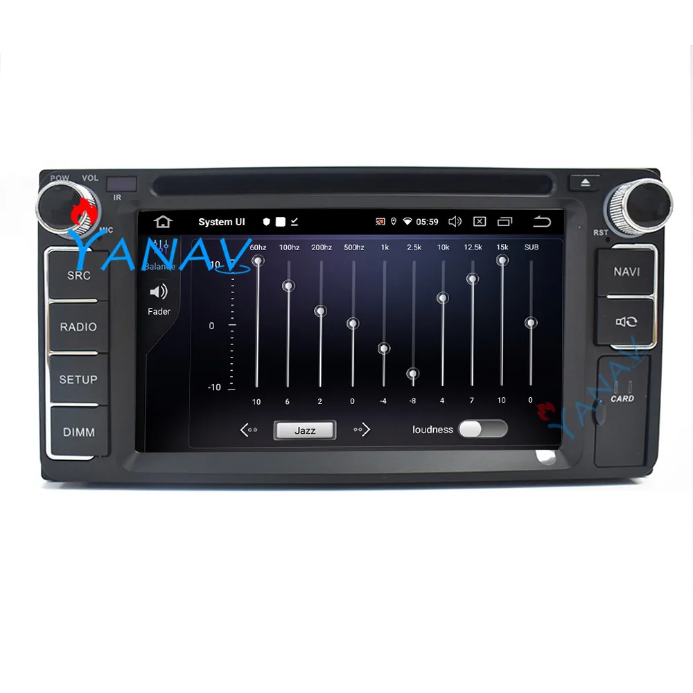 

Универсальный автомобильный радиоприемник 7 дюймов Android для-Toyota COROLLA VIOS CROWN CAMRY HIACE PREVIA RAV4 автомобильная аудиосистема GPS-навигация мультимеди...