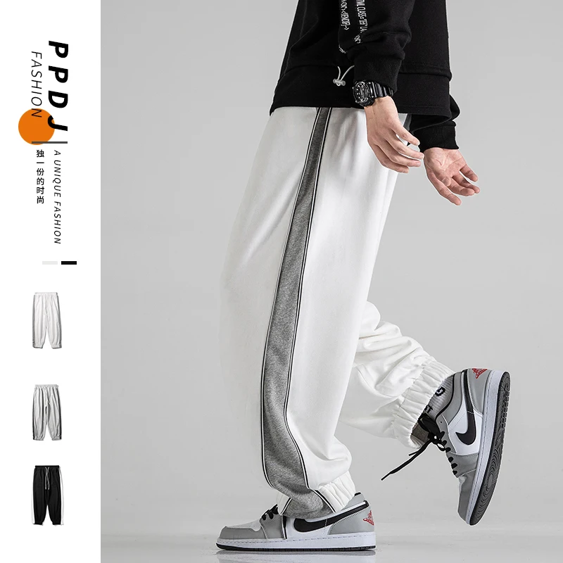 

Mens Joggers Hip Hop Harem Pants Trousers Streetwear Casual Zipper Pants Men Elastic Waist Cargo Pants Male Sportwear Trousers