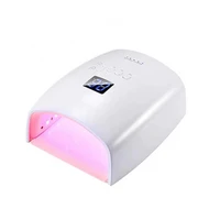 wireless 48w uv led nail lamp 86w for curing all gel polish nail dryer sun light lamp manicure smart lcd display rechargeable