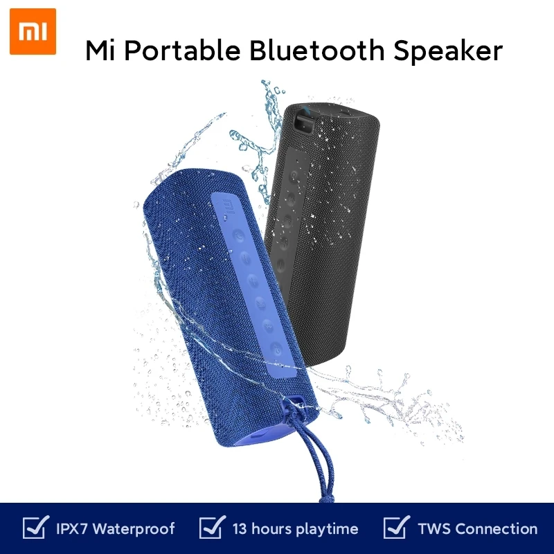 Global Version Xiaomi Portable Bluetooth Speaker Outdoor 16W TWS Connection High Quality IPX7 Waterproof 13 hours playtime