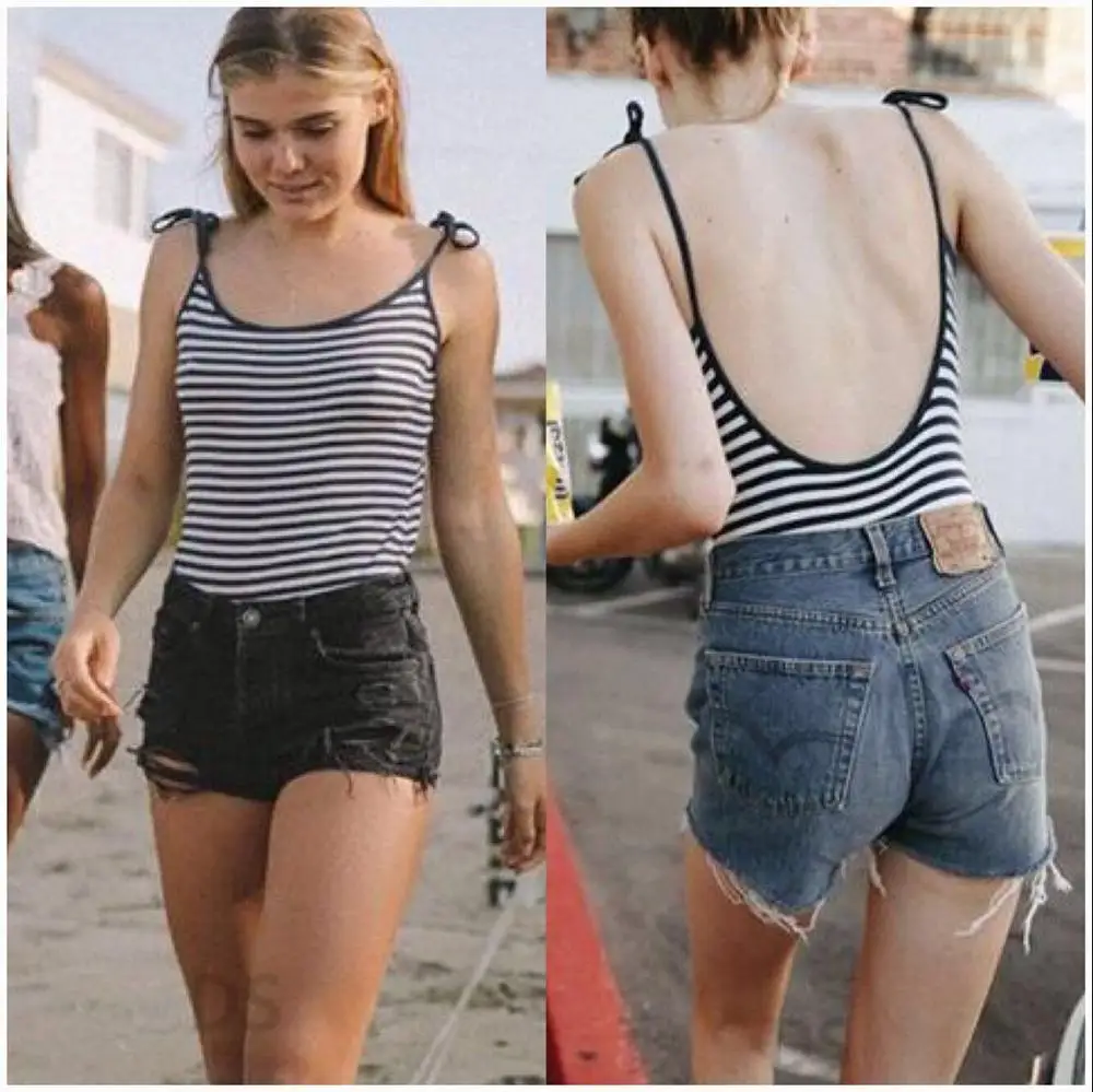 Женское облегающее боди с открытой спиной летний цельный комбинезон 2019| |