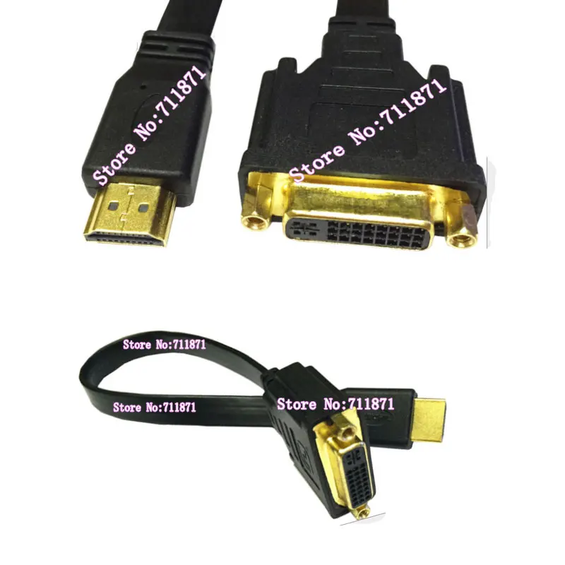 30 см короткий кабель HDMI DVI линия мужской женский линейный 24 + 5 Мужской провод
