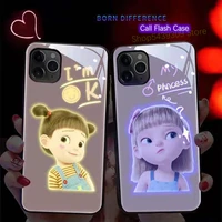ins cartoon funny expression bag funda for iphone 13 12 11 pro max xs xr x 8 7 6 6s plus 7 color flash glitter starry back case
