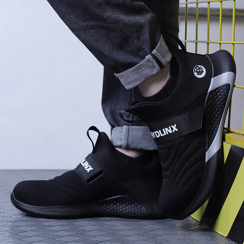 

2020 New Steel Toe Soft Anti-Piercing Work Boots Breathable Men Light Sneaker Indestructible