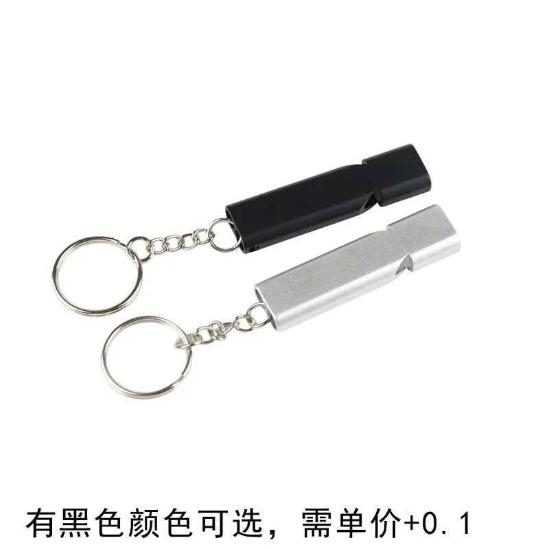 

1pcs 120 Decibels Outdoor Keychain Whistle Cheerleading Whistle Aluminum Alloy Emergency Survival Whistle Multifunction Tools