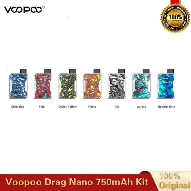 Оригинальный набор VOOPOO DRAG Nano Pod аккумулятор 750 мА/ч картридж P1 1 0 мл электронная