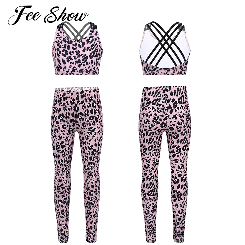 От 6 до 14 лет летние футболки с леопардовым рисунком для девочек узором в