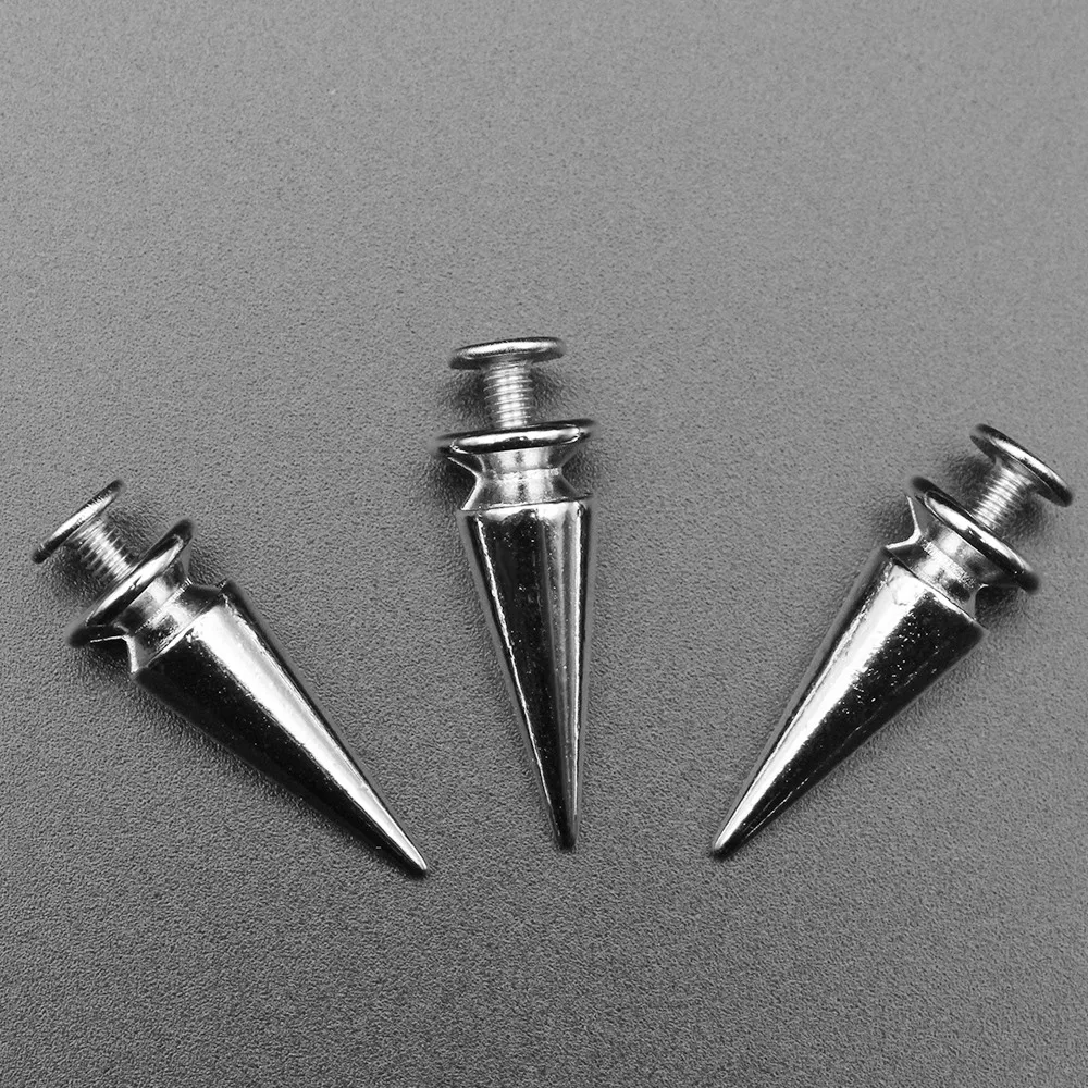 Металлические конусные шипы 20 шт. цилиндрические винты с заклепками кожаная