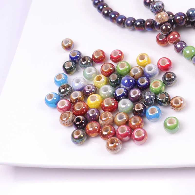 Бусины акриловые 6 мм с для самостоятельного изготовления ювелирных изделий