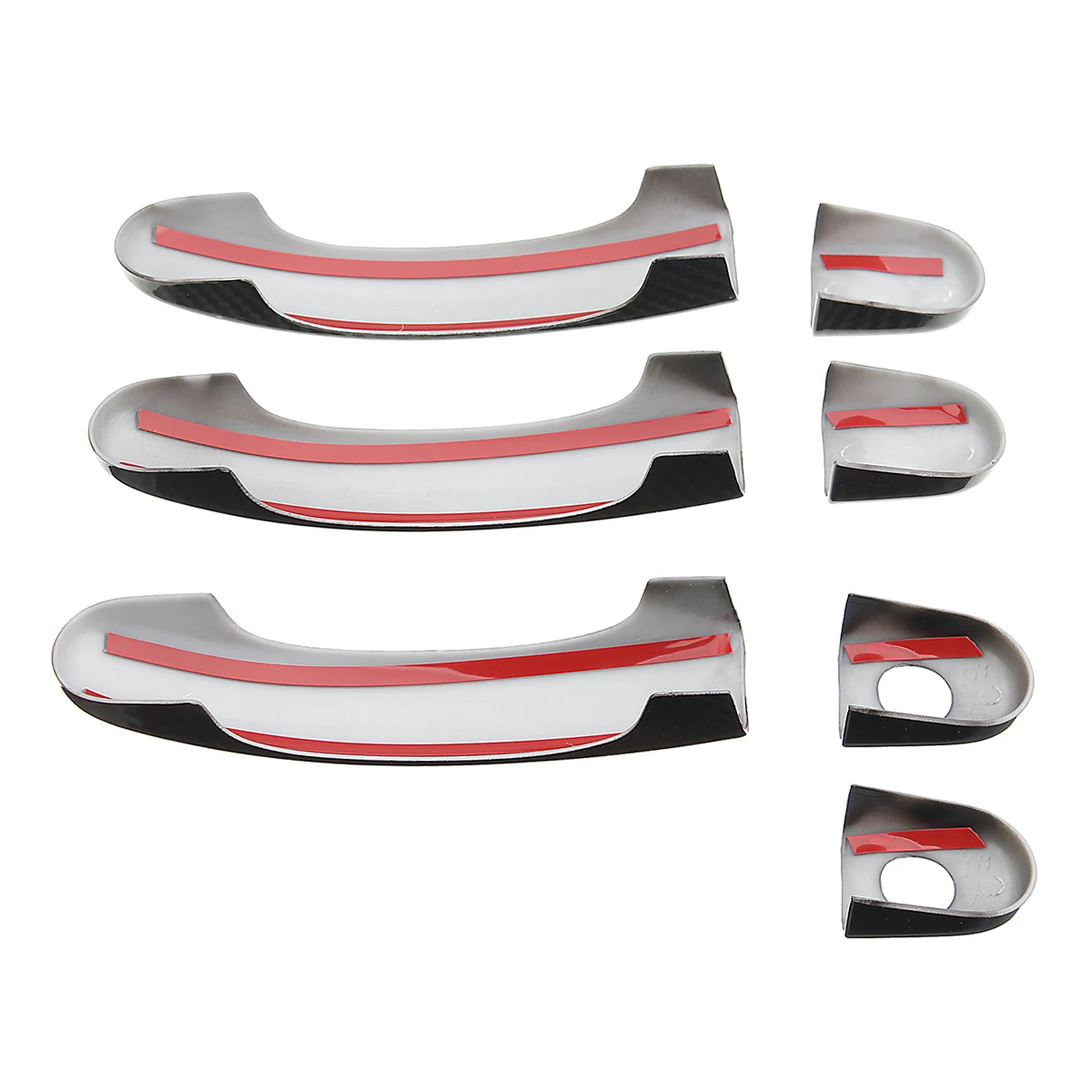 Горячая Распродажа 7 шт. в наборе карбоновые накладки на дверные ручки для VW