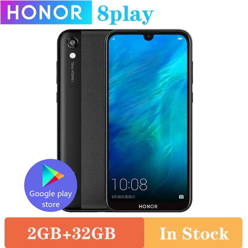 HONOR 8 play HONOR Play 8 MT6761 2 ГБ 32 ГБ четырехъядерный Y5 мобильный телефон 5,71 ''ips полный экран Android 9,0 мобильный телефон
