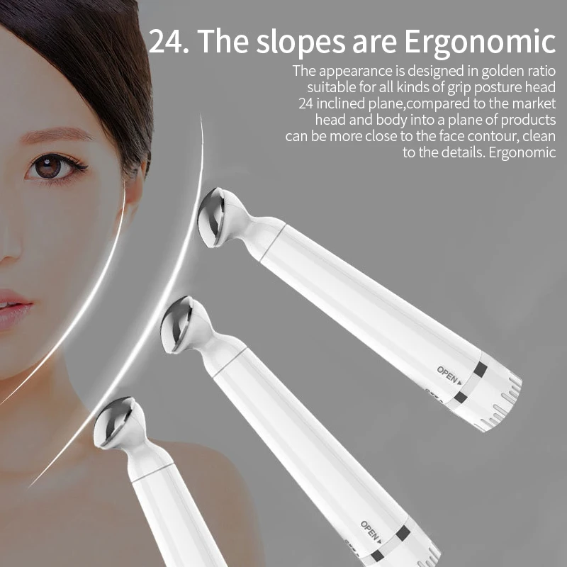 Массажер для глаз Мини электрическая вибрация портативная ручка темного круга