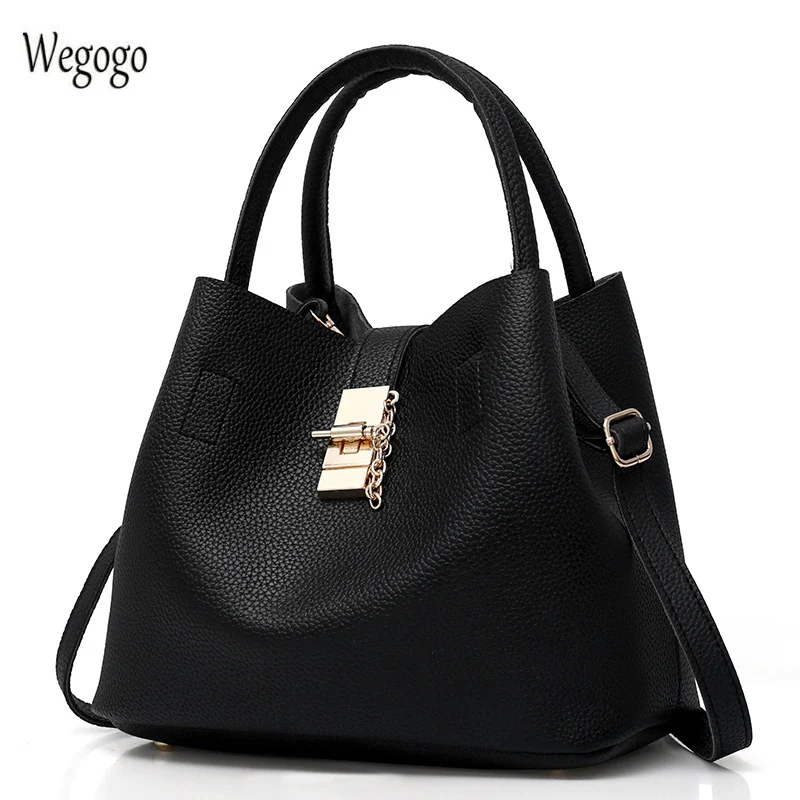 

2021 New Women Handbag Classic Simple Soft PU Metal Button Candy Color Shoulder Bags Ladies Totes Trapeze Lady's Messenger Bag