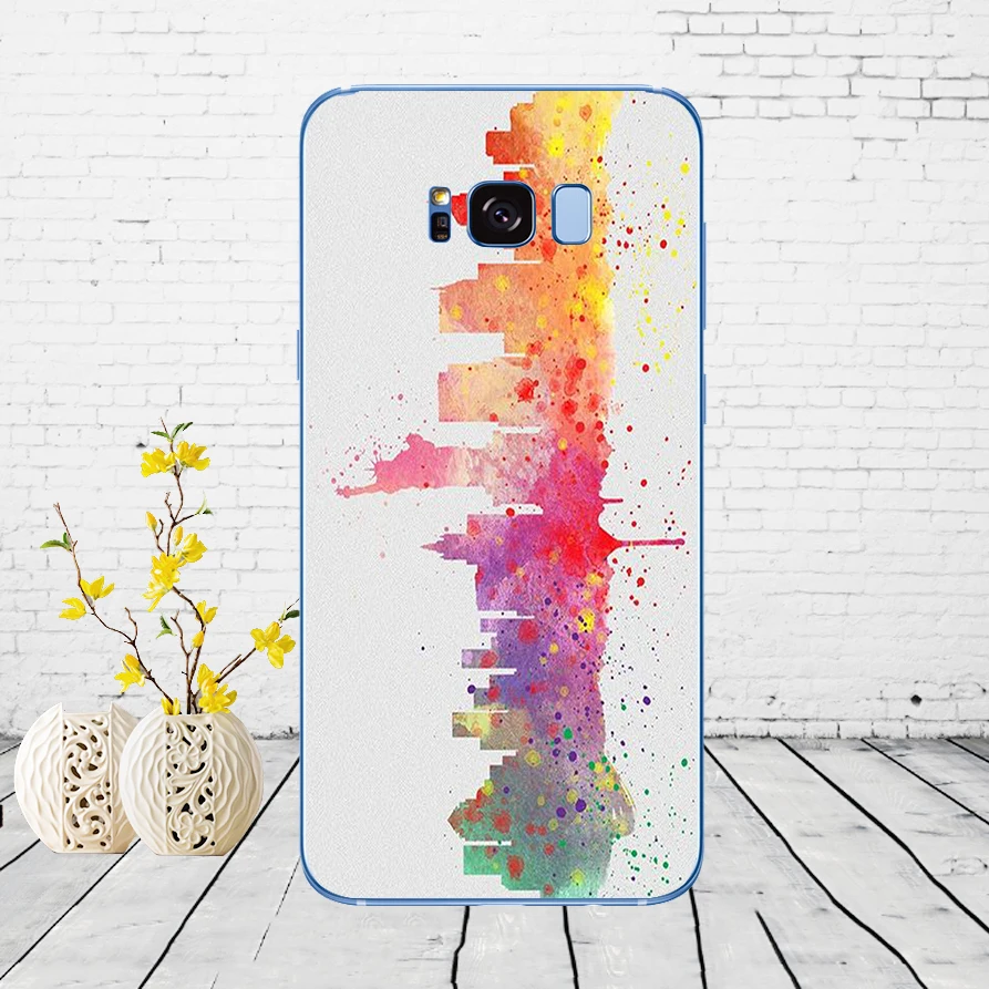 Мягкий силиконовый чехол для Samsung Galaxy S6 S7 edge S8 S9 S10 plus A70 A50 - Цвет: 14