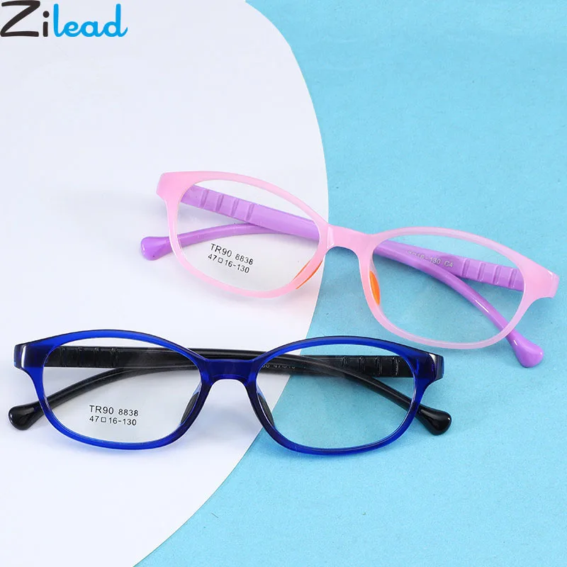 Zilead Kids TR90 силиконовая оправа для очков Детские ультралегкие оптические Sepectacles для девочек очки для мальчиков очки