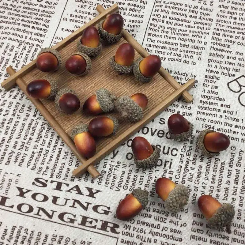 5 шт. DIY орех фрукты Рождество Моделирование небольшой желудь искусственная сосна конус для дома Рождественская елка украшения Adornos De Navidad