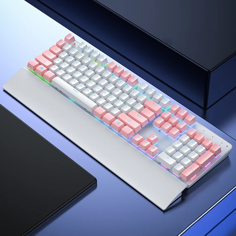 Механическая клавиатура набор игровых клавиатур черный синий переключатель