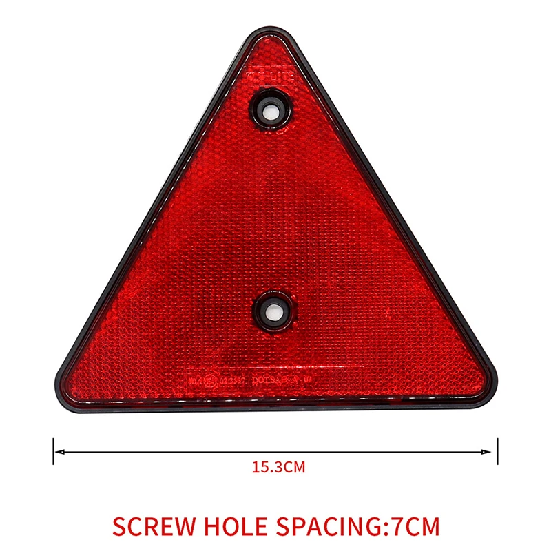 

2Pcs Red Rear Reflectors Triangle Reflective for Gate Posts Safety Reflectors