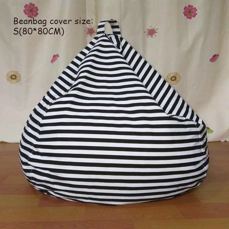 S-80X80CM Bean Bags для взрослых Bean Bag Cover Whithout наполнение lounger Bean Boozled Pouf Chambre спальня ленивый мешок стул диван Pouf Geant - Цвет: S-80X80CM