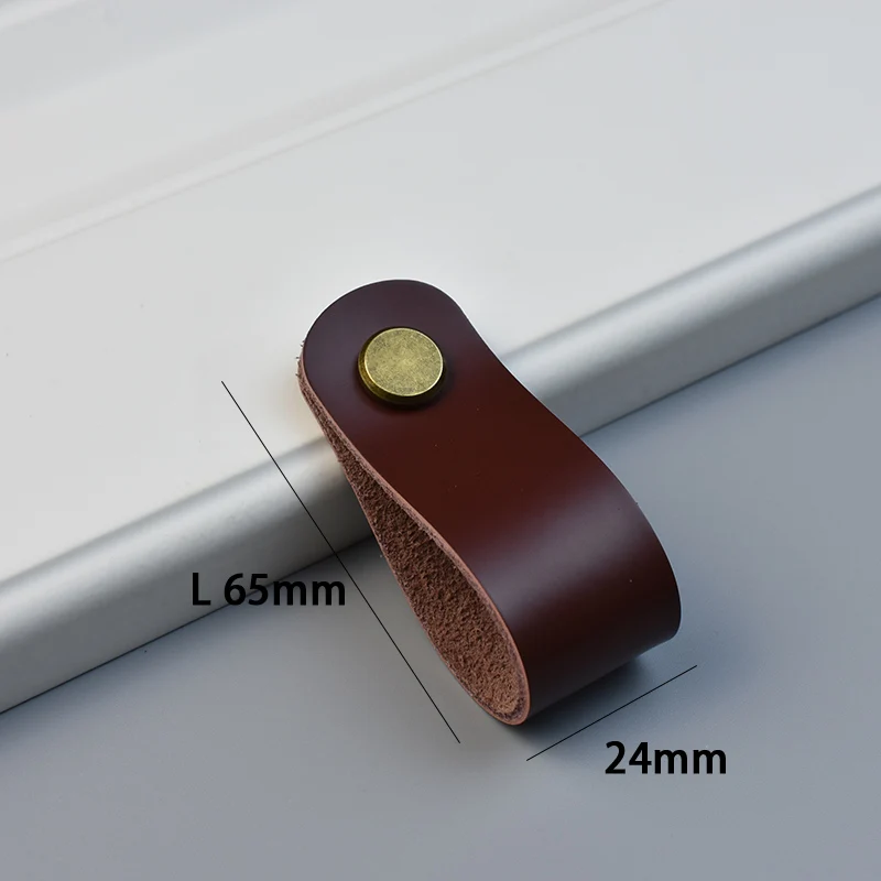 

AOYIHOM ручки для шкафов из латуни и кожи