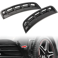 black front wheel side air vent canards trim decoration for mercedes benz a class w177 a200 a250 a220 a35 amg 2019 2020