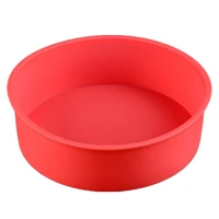 silicone round cake mold cupcake pastry shaper cake bread mould home kitchen bakery baking pan diy cake tools bakeware