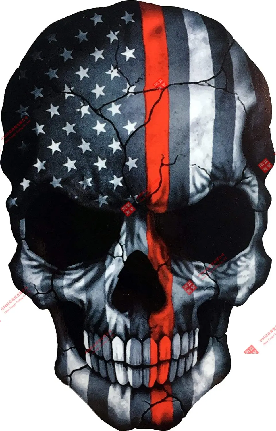 

Personalitycar Sticker Devil Ghost Monster Zombie American Flag Military Soldier Metal Heavy Decal Laptop Motorcycle Helmet