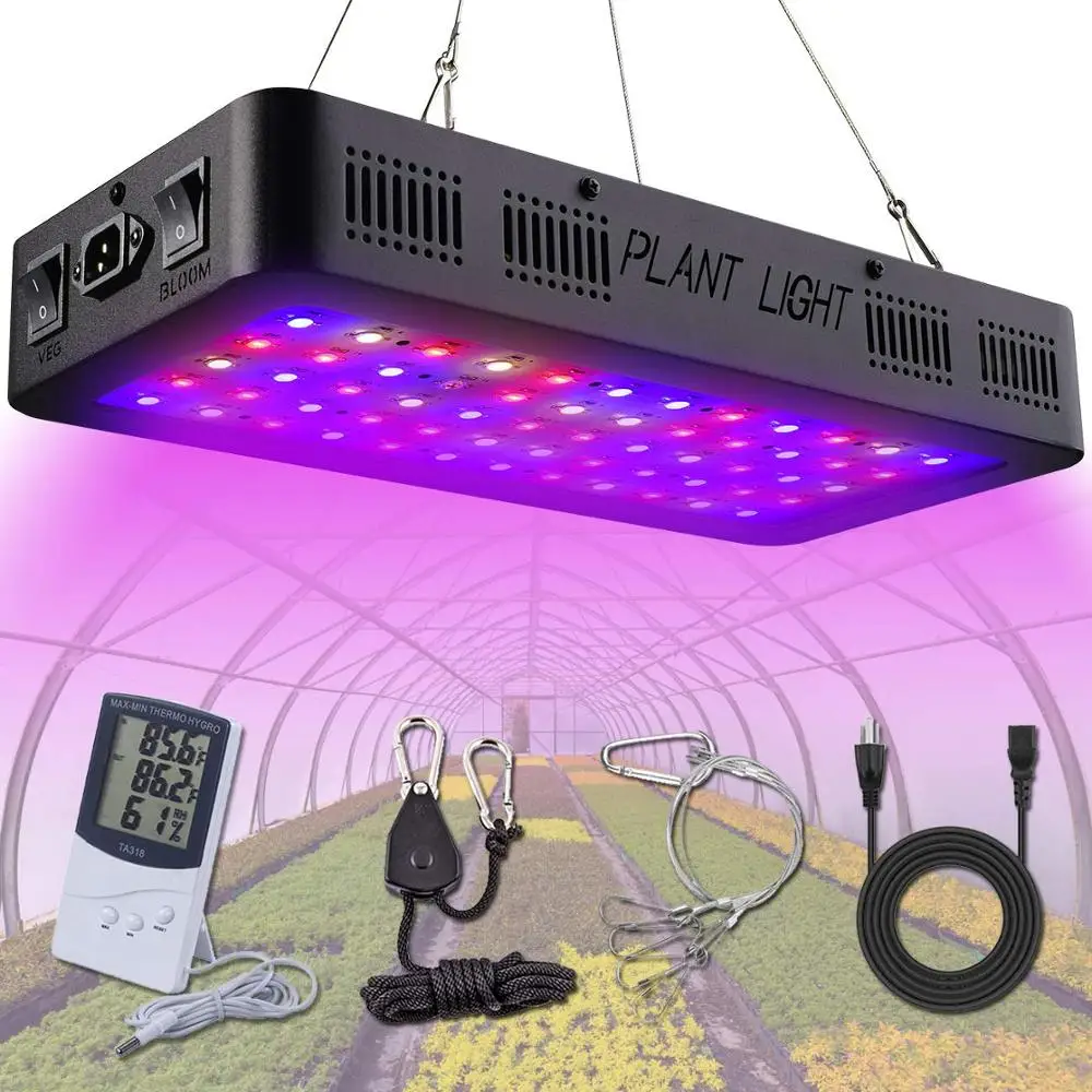 

Double switch LED Full Spectrum 600W 900W 1200W Indoor garden Hydroponics led grow light