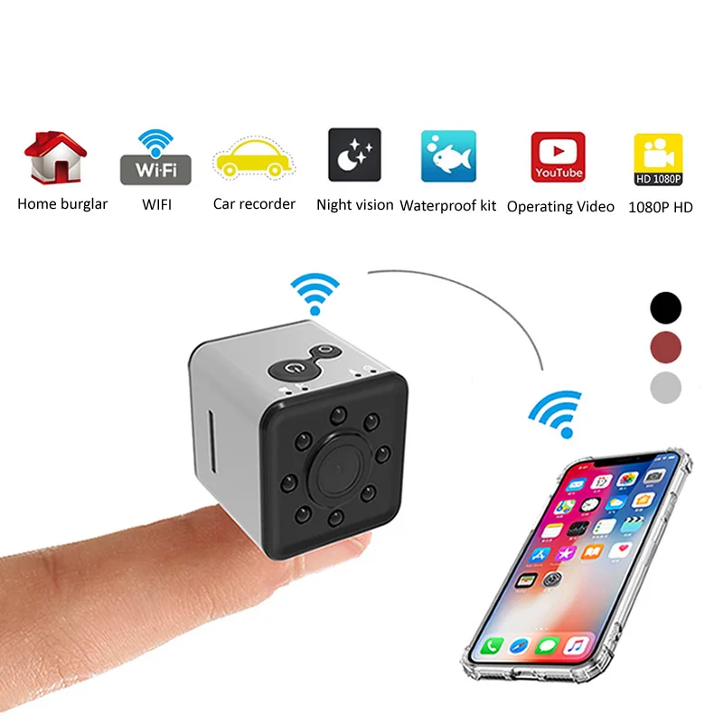 SQ13 HD WIFI маленькая мини ip камера 1080P видео сенсор ночное видение видеокамера микро