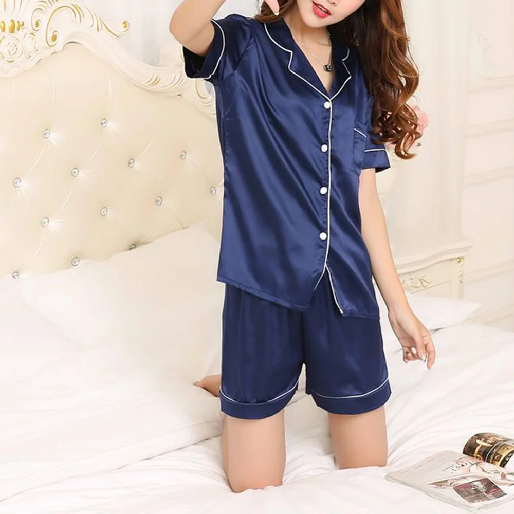 2020 Женская одежда для сна ночная рубашка сатиновая из искусственного шелка