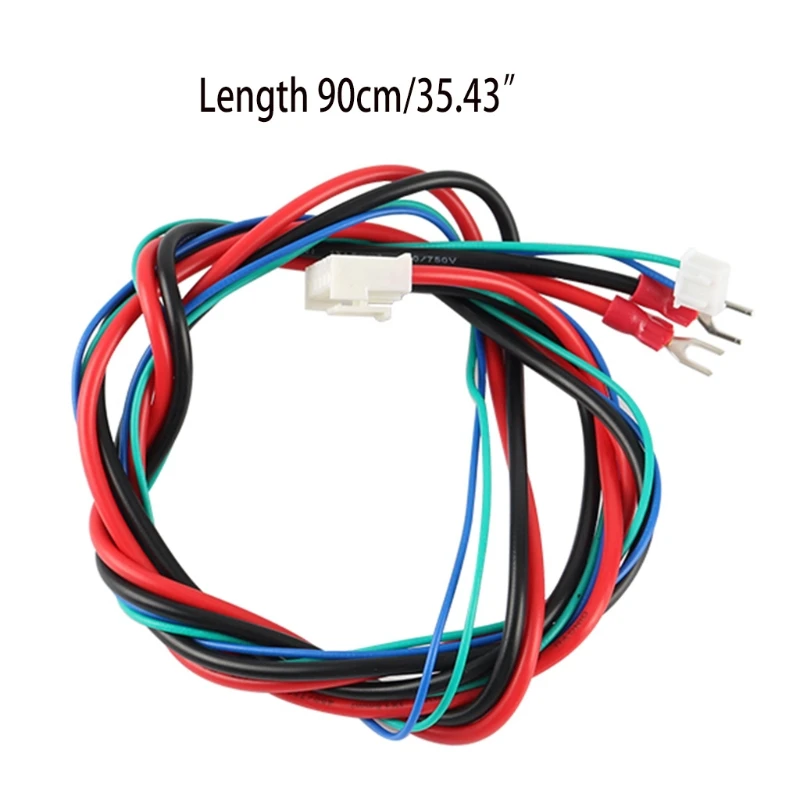 

R58B Anet Heated Bed Cable Upgrade Hot Bed Line Heatbed Wire Length 90cm/35.4 Inch for Anet A8 A6 A2 A3 E12 E10 3D Printers