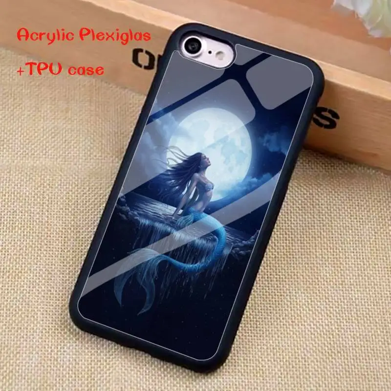 

Mermaid Phone Case For Samsung Note 10 Lite Acrylic Plexiglass Hard Coque Fundas For Samsung Note 20 10 9 8 7 5 Pro ULTRA
