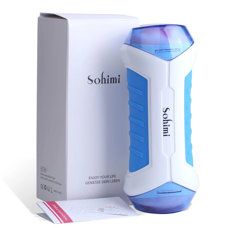 

2021 new product for private fun omysky Sohimi double-headed vibration press airplane cup male masturbation device oral sex + va