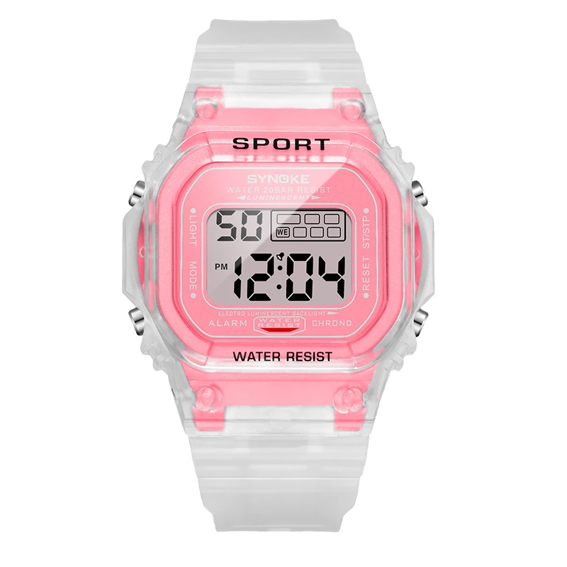 

SYNOKE Men's Watches Fashion Waterproof LED Alarm Sports Digital Watches Ladies Wristwatch Students Watch Relogio Masculino