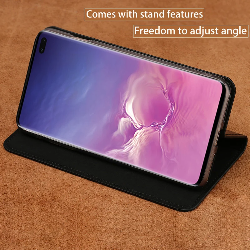 Флип-чехол для Samsung S6 S7 edge S8 S9 S10 Plus A20 A30 A50 A70 чехол кожи с воском Note 8 9 10A5 A7 A8 2018 J5 J7 2017