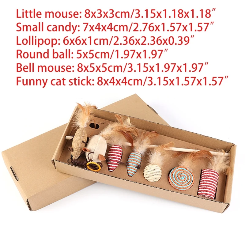 

Teaser Wand Stick Funny Durable Indoor Cats Kitten Toys Self Amusement Toys L5YE