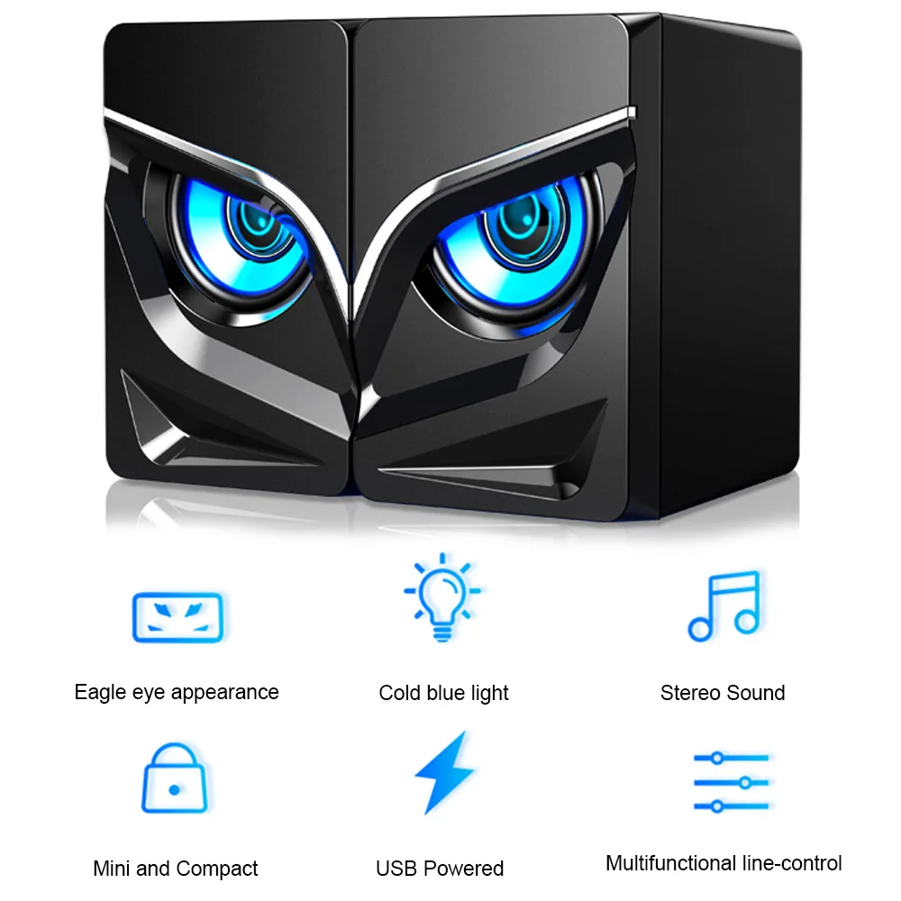 V128 мини USB 2 1 стерео звуковая колонка настольный компьютер сабвуфер домашний