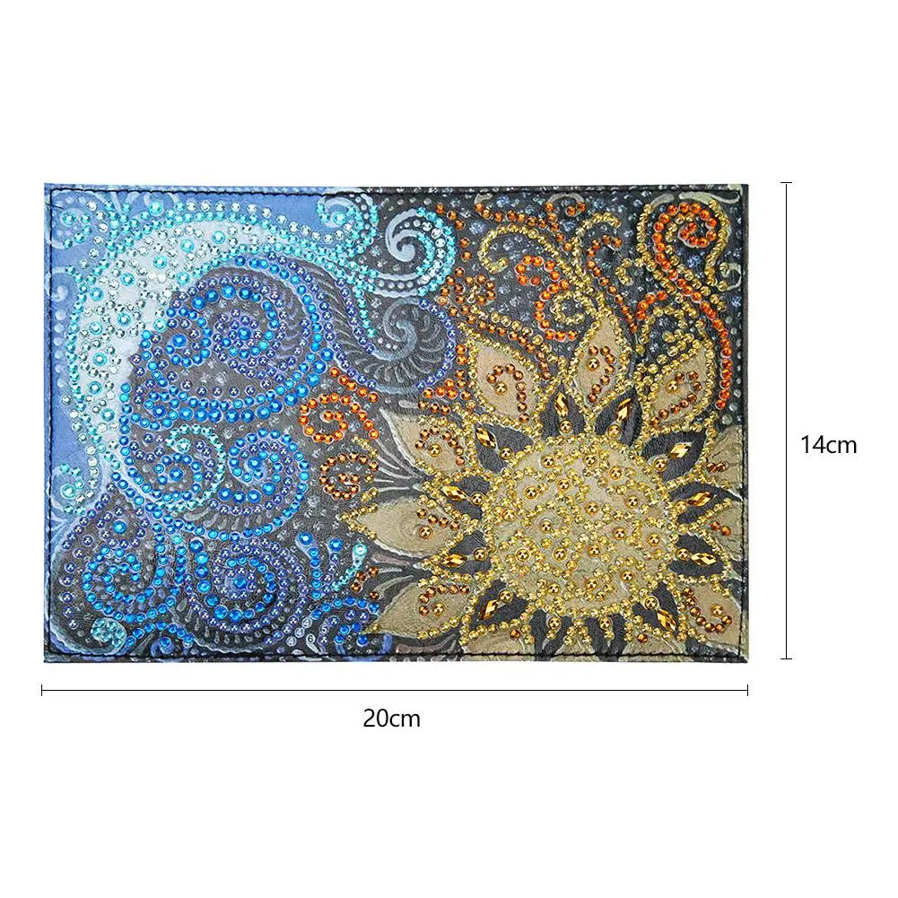 Необычная кожаная изящная многофункциональная Обложка для паспорта со стразами