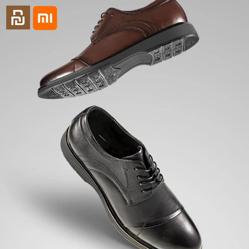 

xiaomi youpin soft calfskin classic leather shoes men's first layer cowhide skin-friendly handmade business formal shoes