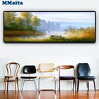 Алмазная живопись, романтическая Осенняя лодка Стразы 5D, сделай сам, полностью круглая квадратная Алмазная вышивка, вышивка крестиком, Алмазная мозаика GG5395