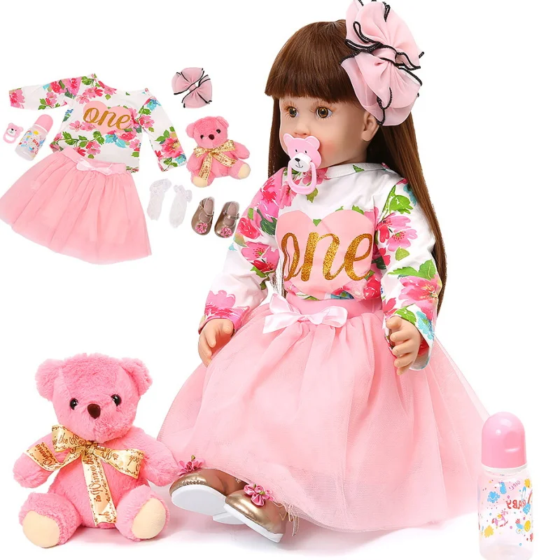 58 см высокое качество Реборн Фотофон искусственный силикон винил очаровательные