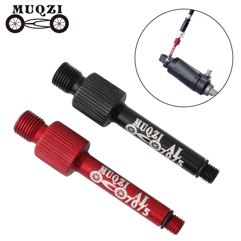 

MUQZI MTB Bike Rear Shock Absorber Valve Core Adapter Suspension Parts Repair Tools Anti-Leakage Aluminum Alloy Converter