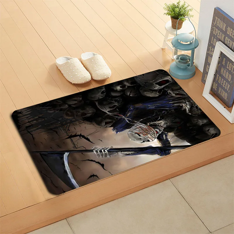 

Custom Death Door Mat Hallway Balcony Kitchen Mats Anti-slip Rug Living Room Bathroom Carpet Doormats Bath